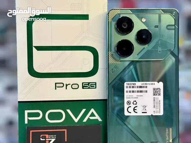 مستعمل ايام pova 6 pro 5G رام 16 جيجا 256 مكفول بالشركة أغراضة والكرتونه الأصلية متوفر توصيل