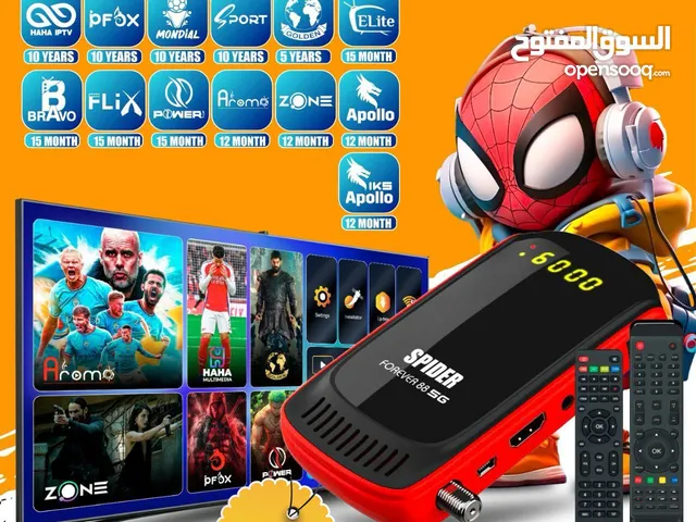 ريسيفر سبايدر فورايفر 88 5G باشتراكات 10 سنوات وريموت بلوتوث مجانا وتوصيل مجاني
