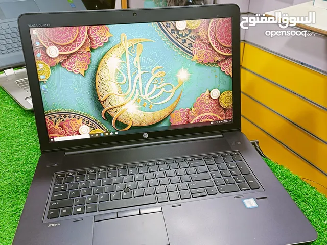 لابتوب الوحش HP ZBOOK ، شاشة عملاقة 17.3، كارت شاشة خارجي للإلعاب ، كور i7 ، رام 8 كيكا ، SSD 256