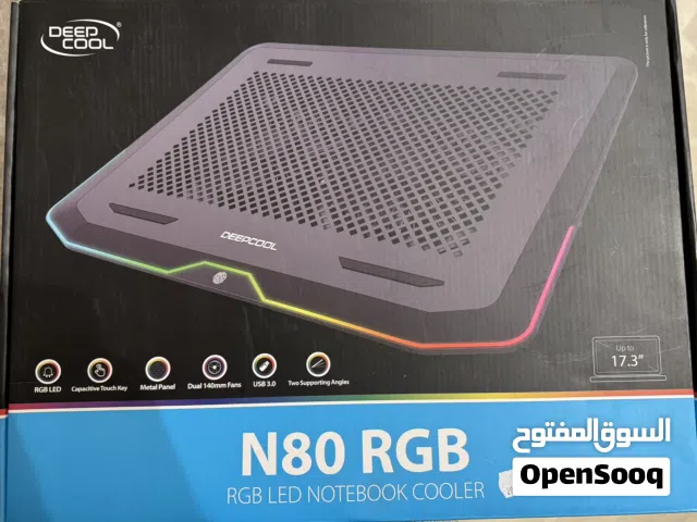 DeepCool N80 RGB Metal Panel 2x140mm Fans up to 17.3" Notebooks