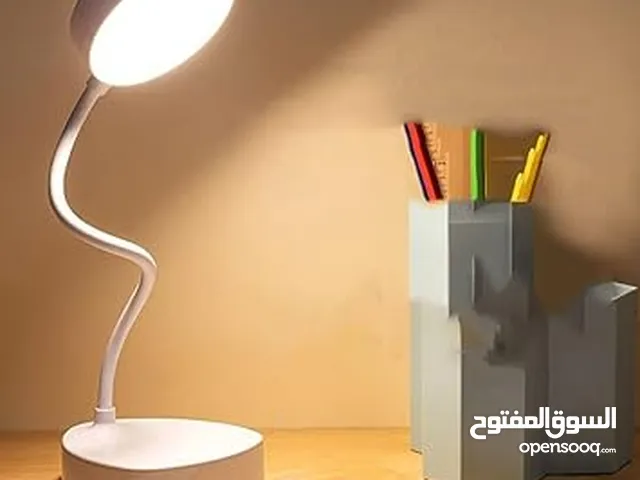 تيبل لمب لمبة مكتب LED مرنة - 3 مستويات إضاءة، USB، صديقة للعين (أبيض أنيق) lamp table