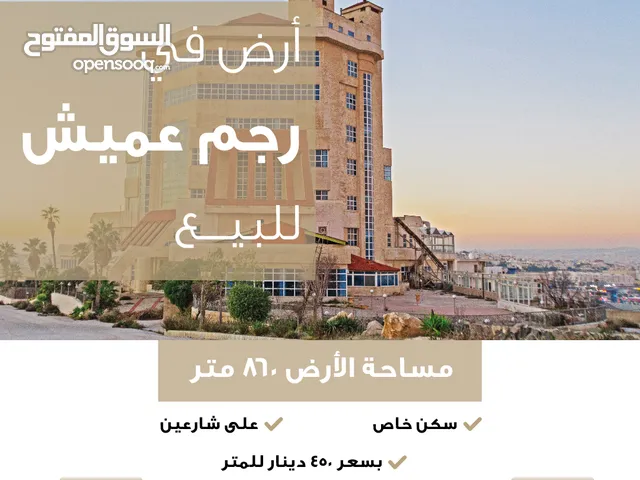 أرض سكن خاص للبيع في رجم عميش مساحة 1000 متر 