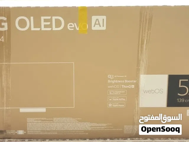 تلفاز LG C4 OLED مضمون 5 سنوات بحالة لوكاله اقرأ لوصف لكل التفاصيل