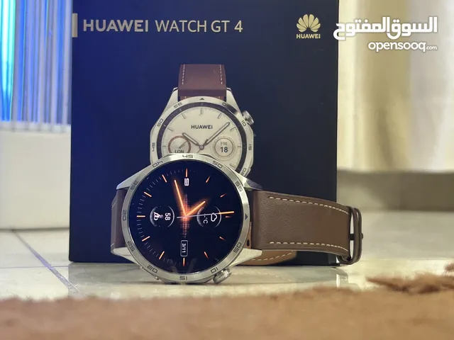 ساعة هواوي HUAWEI Gt 4 اللون البني ( بحاله الجديد )