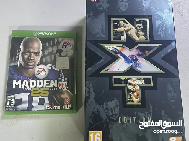 لعشاق الاكس بكس Xbox لعبتين مثيرتين لعبة WWE 2K17 و لعبة madden 25 NFL فالحزمة الخاصة المثيرة فقط ب