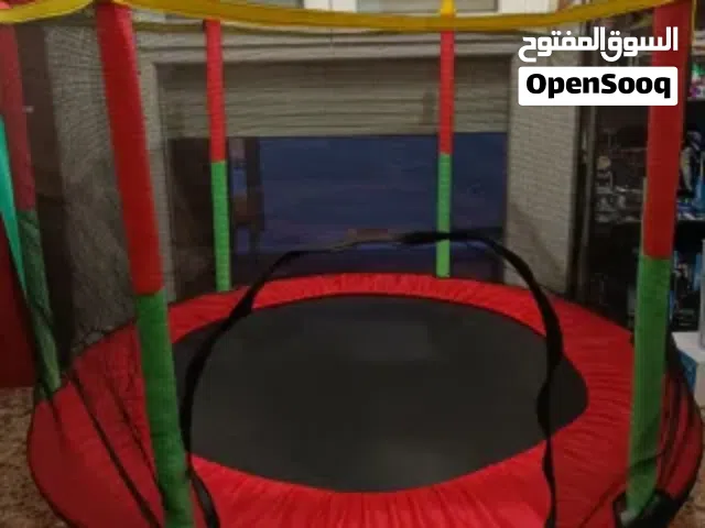 نطاطة  ترمبولين الزمبركيه الامانه تتسع لحد 3 اطفال نطاطه قفز نط حر حاجز امان  الترمبولين تجهيز روضه