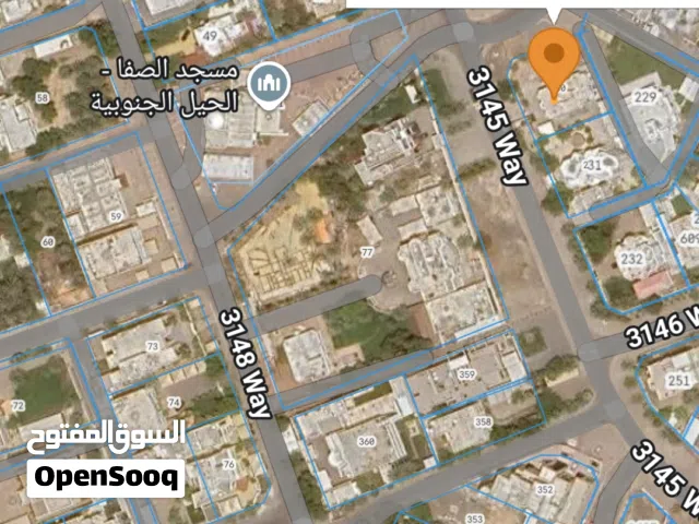 للبيع أراضي ركنيات بمساحات كبيره  في الحيل والموالح