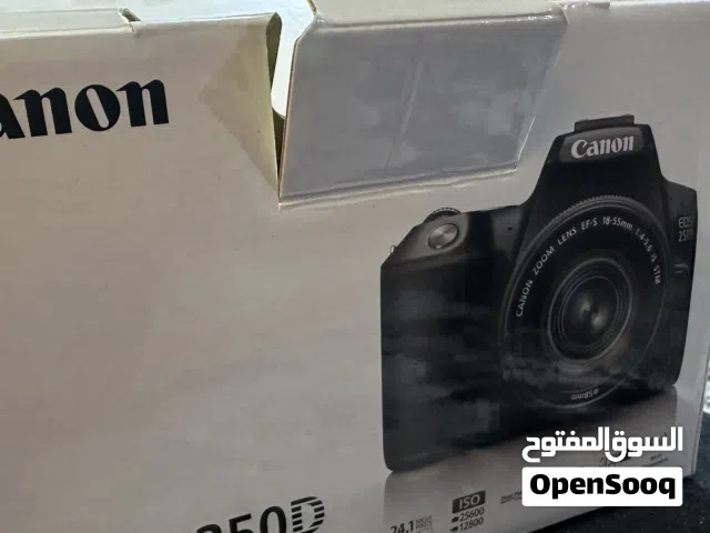 كاميرا كانو D250 جديد للبيع لم تستعمل فقط قليل جداً تصور دقة تصل الى 4K 30 فريم و 1080 60 فريم 24 pi
