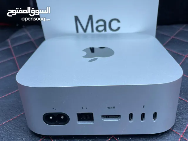 للبيع Mac mini with apple m4 chip الجهاز كالجديد خفيف الوزن يوجد كفاله ع الشركه ابل لشهر 8/2026