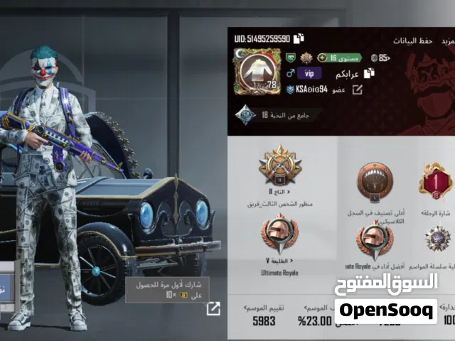 Pubg Accounts and Characters for Sale in Sana'a