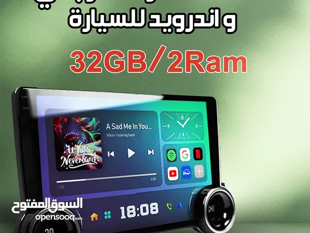 32GB/2Ram شاشة سمارت كار بلاى و اندرويد للسيارة 10 بوصة   شاشة 10 بوصة أندرويد + CarPlay — 2GB RAM /