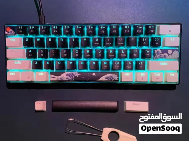كيبورد 60% للالعاب سويتش ازرق