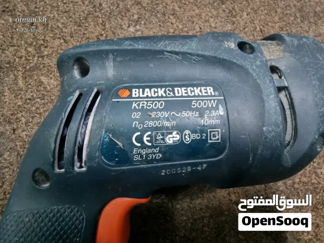 دريل ،درل بلاك اند ديكر ، black and decker أصلي إنجليزي لسا وكالة ما فيو أي مشكلة أبدا ،شاكوش