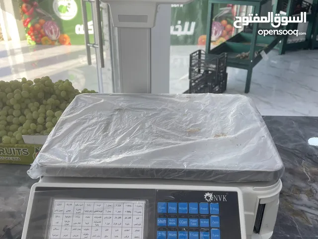 ميزان الكتروني مستعمل اسبوع مبرمج لمحل خضار وفواكة