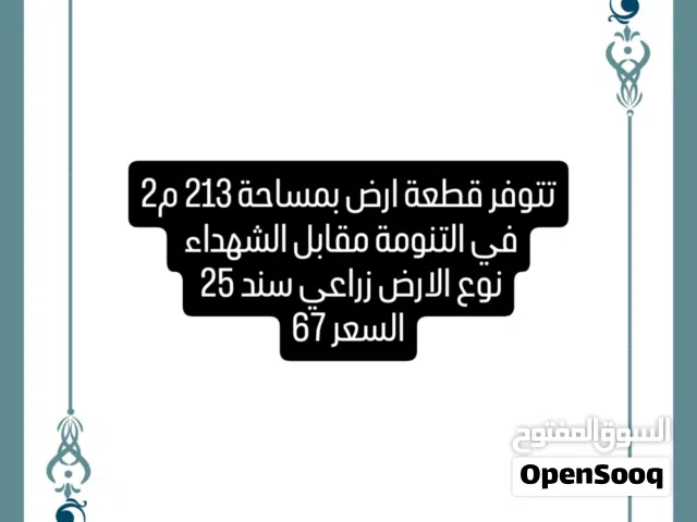 Farm Land for Sale in Basra Tannumah