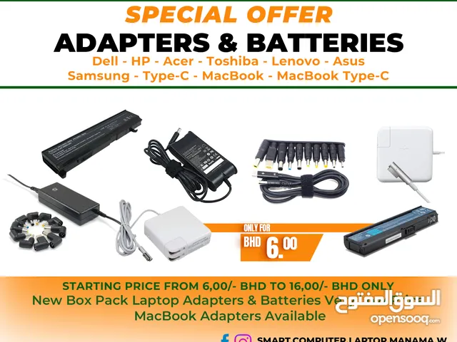 Batteries & Adapters Laptop New Box Pack Very Low Price MacBook Adapter
