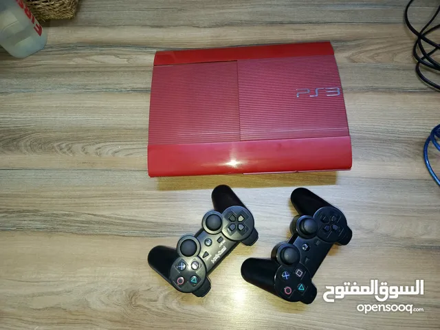 بلايستيشن 3 سوبر سلم 500غيغا مستعمل معدل منزل عليه 5 مكاتب العاب وفل اللعاب للبيع بحالة جيدة جدا