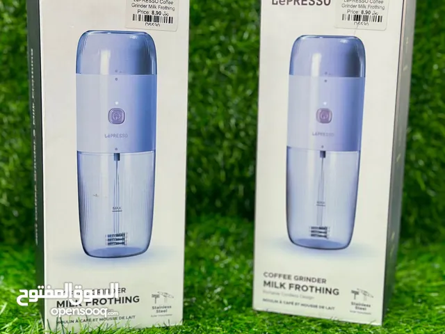 Lepresso Coffee Grinder Milk Frothing Portable Cordless Design