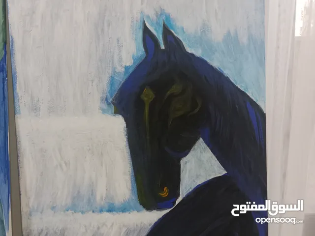 لوح فنية يدوية اكريليك Acrylic paint