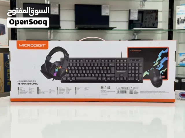 Microphone 4in1 Computer Keyboard combo Set in Muscat /Brand New