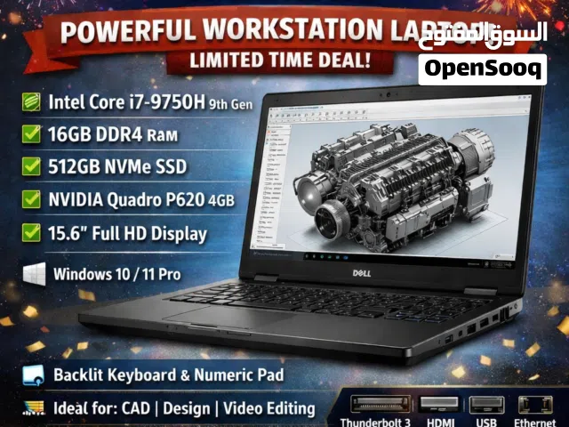 Special New Year Offer  Dell Core i7 9th Gen Precision Laptop –16GB RAM, 512GB SSD