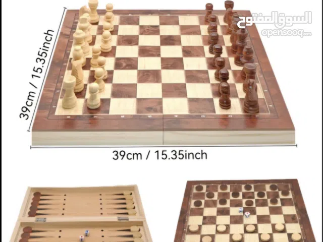 شطرنج اصلي جديد حسب المقاييس والمعايير العالمية BIG STANDARD FULLY WOODEN
