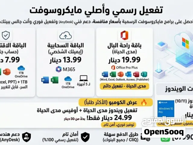 تفعيل جميع برامج مايكرسوفت أوفيس(بوربوينت ،وورد ،إكسل) Microsoft Office