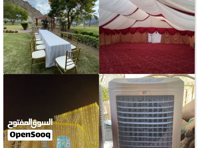 خيمة برودة الهواء الإضاءة زينة كرسي الجدول للإيجار