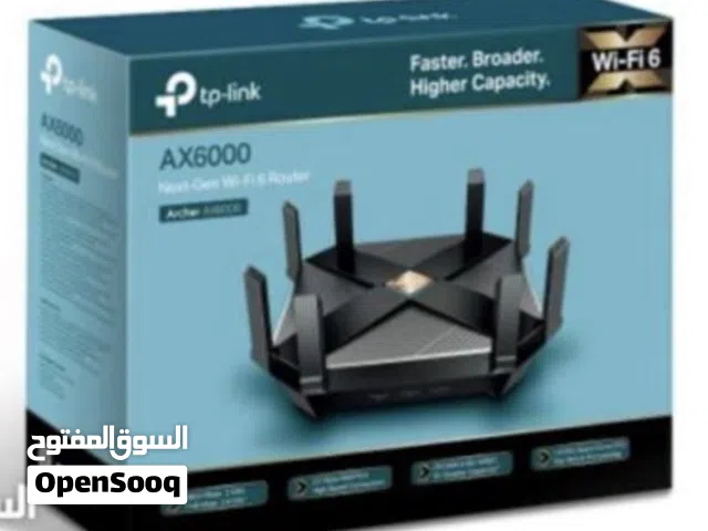 مقوي راوتر Tplink - AX6000 ممتاز للالعاب والبليشتيشن والاجهزه الاخرى wifi 6 سريع في نقل البيانات