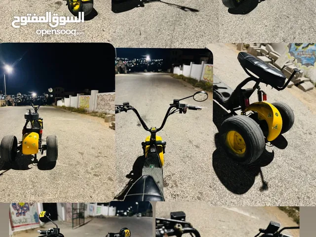 دراجة كهربا تمشي بشحنه 20/25 كيلو سرعتها 60