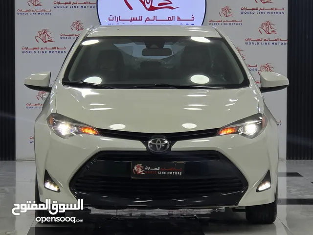 تويوتا كورولا 2017 LE تسجيل جديد بحادث جدآ بسيط وممشى خفيف ومسرفس بالكامل