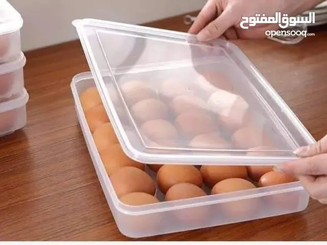 علبة حفظ البيض لمسة بغطاء عدد 24 بيضة السعر فقطط 35 ج