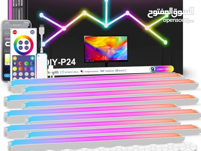 اضاءه هندسيه على شكل اعواد نانو ليف جديده تناسب الصالات والغرف