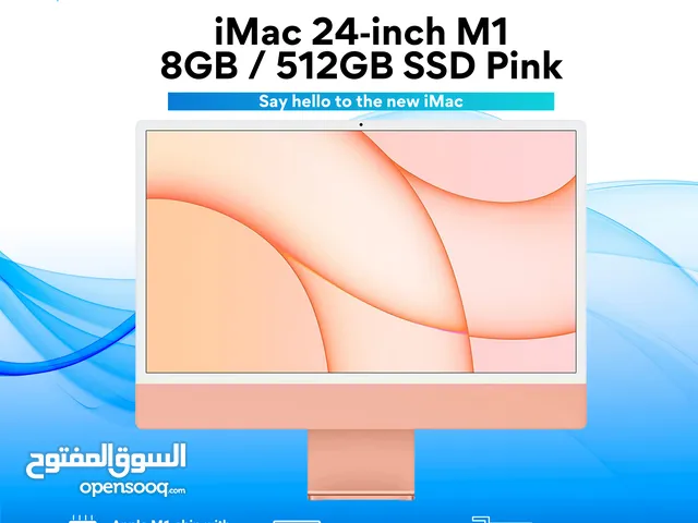 iMac 24"  M1 CHIP 8GB / 512GB // اي ماك  24 انش M1 8GB/512GB