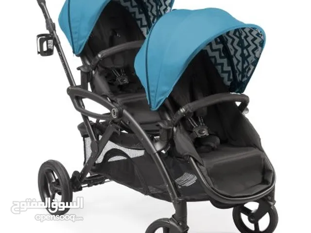 كراجة اطفال مزدوجة للتوائم نوع Options elite Contours Tandem stroller بحالة ممتازة