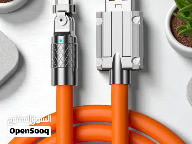 كوابل شحن بجودة ممتازة الفردي راس متحرك ب15 دينار متوفر منه ايفون وتايب سي وسامسونج وكركوبة الشحن 20