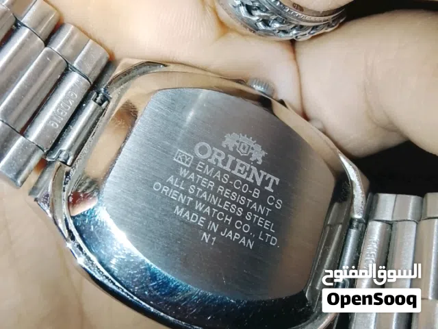 ساعة ORIENT أصلية – صناعة يابانية  ساعة أنيقة وفخمة من ماركة ORIENT الأصلية ستانلس ستيل كامل