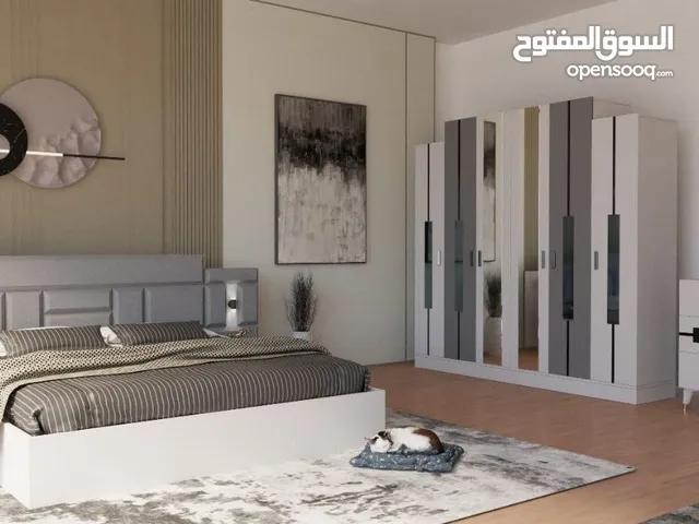 تبحث عن غرفة نوم بسعر مناسب ولمساحة صغيره نوفر لكم غرف نوم تركي متكونة من (5 )قطع