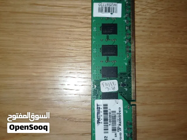 رام كمبيوتر  Patriot سعة 2GB DDR3.