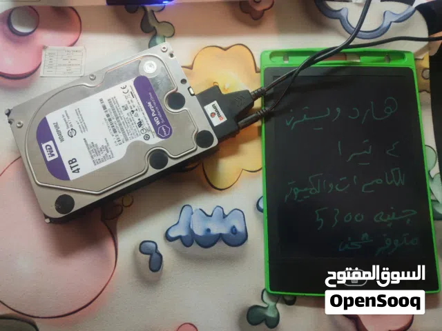 هارد دي في ار للكاميرات والكمبيوتر ويسترن ديجيتال 4 تيرا بنفسجي كسر زيرو