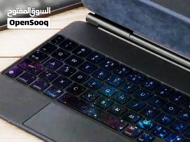 ملصق لوحة المفاتيح نمط جلاكسي متوافق مع iPad.. طقم واحد