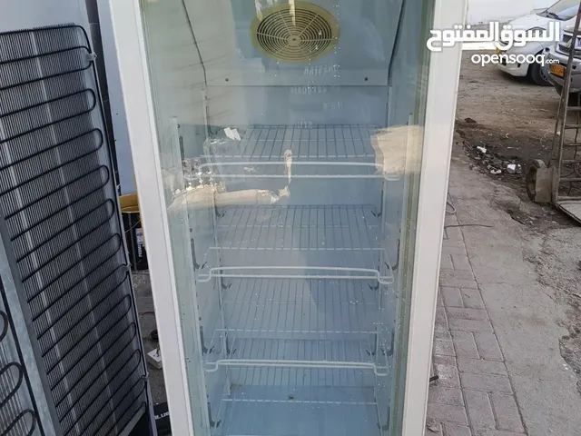 A ,, glass door fridge