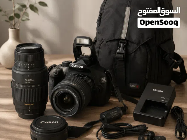 لحقيبة تصوير كاملة للمبتدئين - كانون 1200D مع عدستين و نك مايك - بغداد