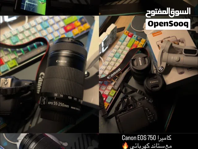 كانون 750d مع ستاند تصوير
