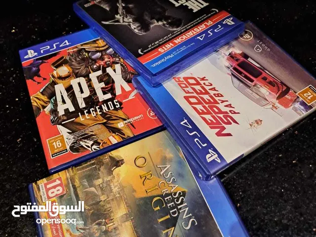 the last of us  need for speed payback  Apex legends  assassin's Creed