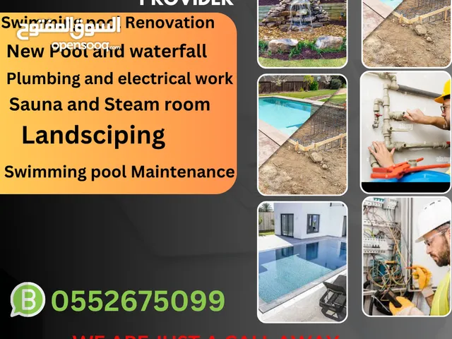 Complete Swimming pool and landscaping work