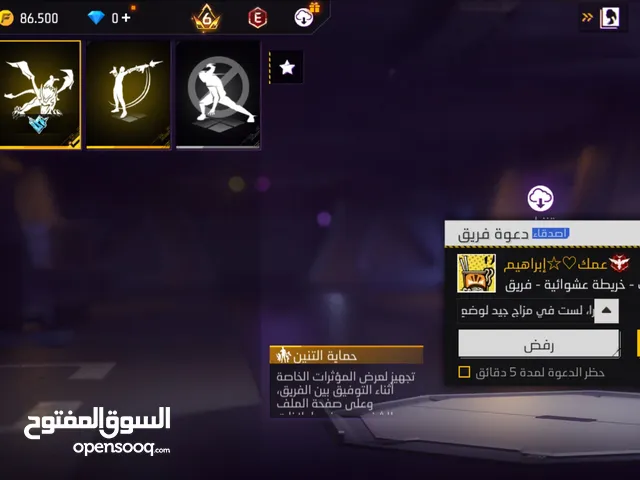 Free Fire Accounts and Characters for Sale in Salt