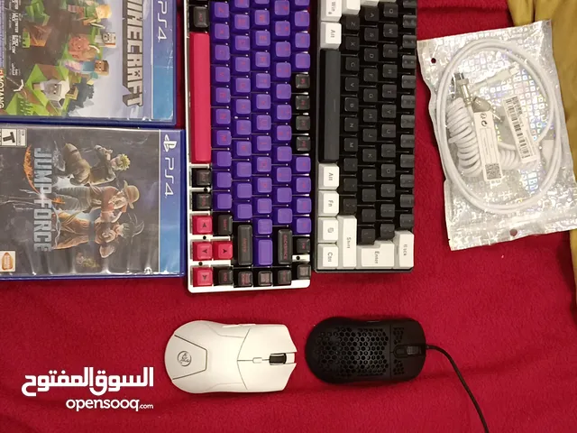 كيبوردين و ماوسين و معهم العاب سوني 4