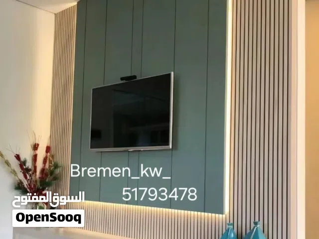 تصميم و تنفيذ جميع انواع الديكورات  خشب الماني  تسلم بالموعد  كفاله 30 سنه  تصميم و تنفيذ