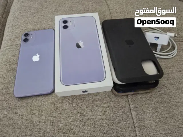 للبيع هاتف  أيفون 11 سعة 128 بنفسجي اللون iphone 11 128GB purple color